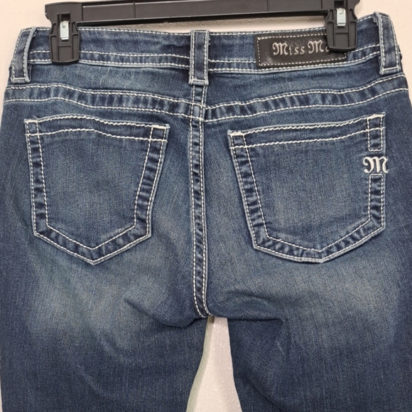 Miss Me Jeans Womens Standard Skinny Straight Leg Mid Rise Blue Sz 27 Inseam 28 - Picture 11 of 15